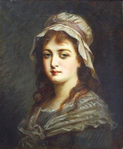 Fedor Petrovich Chumakov. Portrait of a girl. Late XIX century.