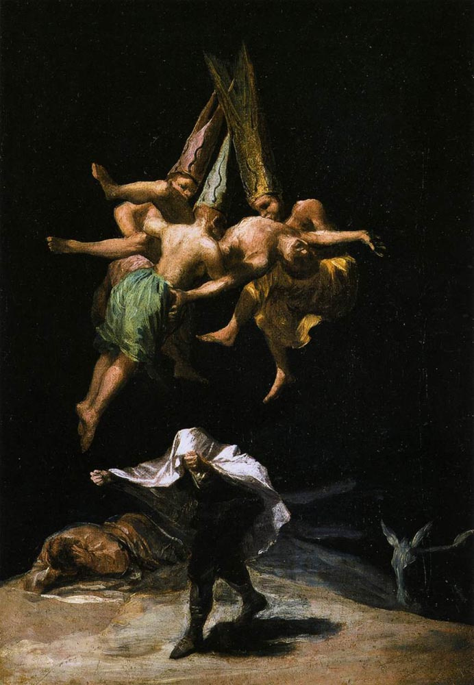 Francisco Goya. Flight of the witches