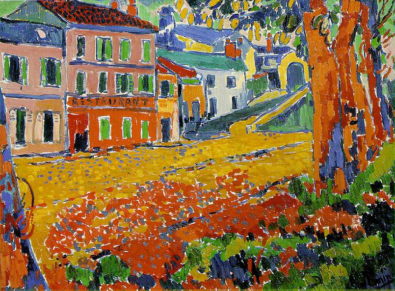 Maurice de Vlaminck. Street scene