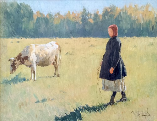Ivan Semenovich Kulikov. Young cowgirl