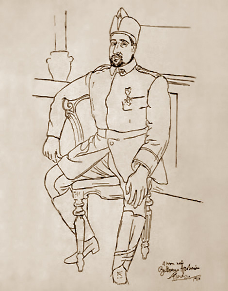 Pablo Picasso. Porträt von Guillaume Apollinaire