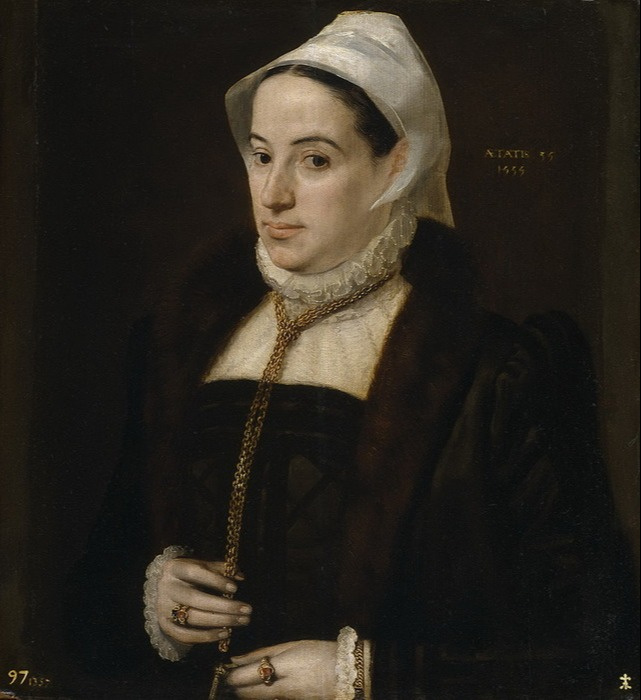 Frans Floris. Portrait of a 35-year-old woman