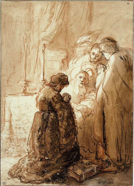 Jan Lievens. The introduction of Christ into the temple