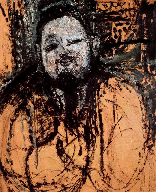 Amedeo Modigliani. Portrait Of Diego Rivera. Sketch