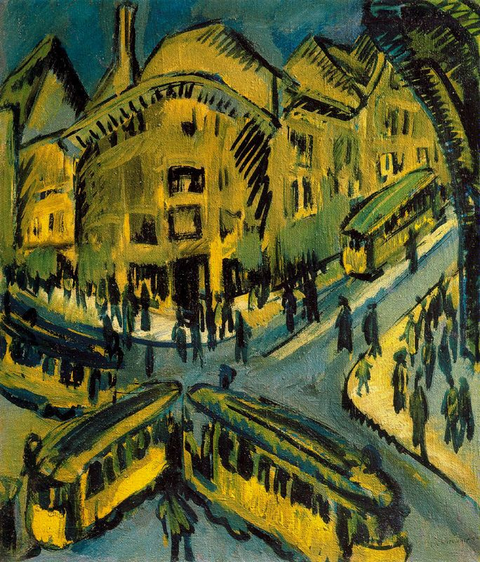 Ernst Ludwig Kirchner. Nollendorfplatz在柏林