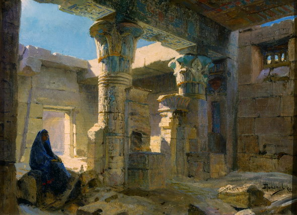 Vasily Polenov. Deir El-Medina near the old Thebes