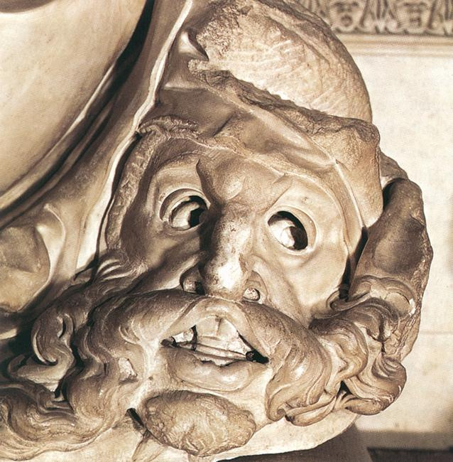 Michelangelo Buonarroti. Tomb Of Giuliano De ' Medici. Night. Head.