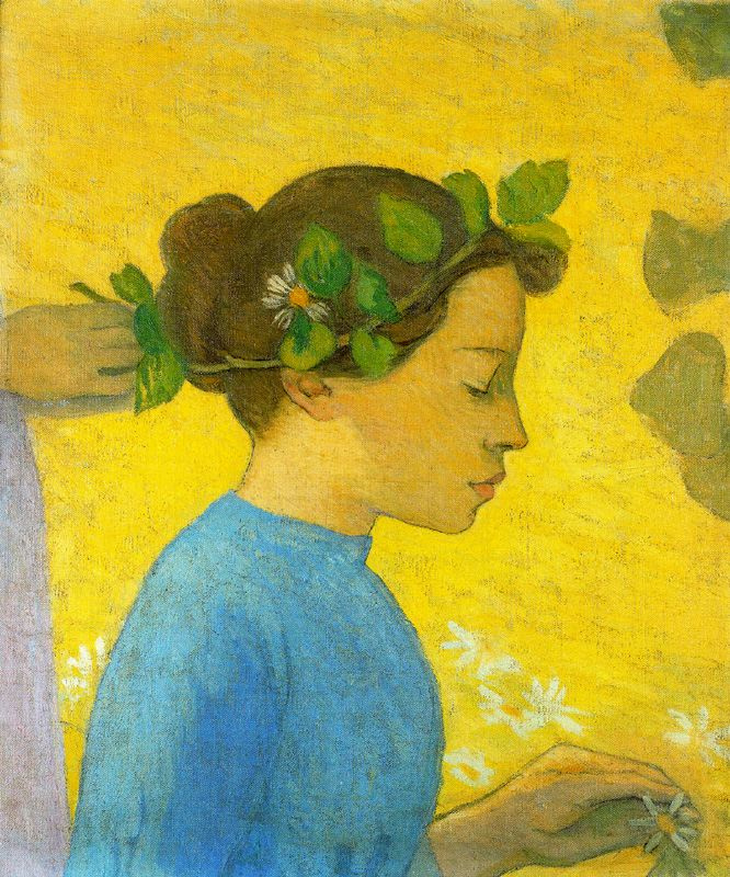 Aristide Mayol. A wreath on the head