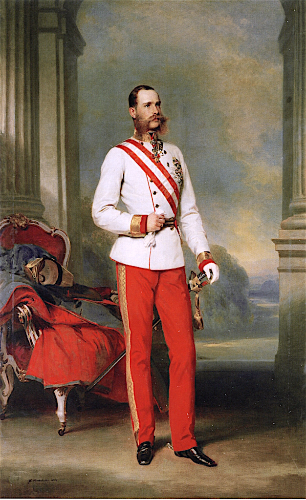 Franz Xaver Winterhalter. Emperor Franz Joseph I, dressed in the uniform of an Austrian field Marshal