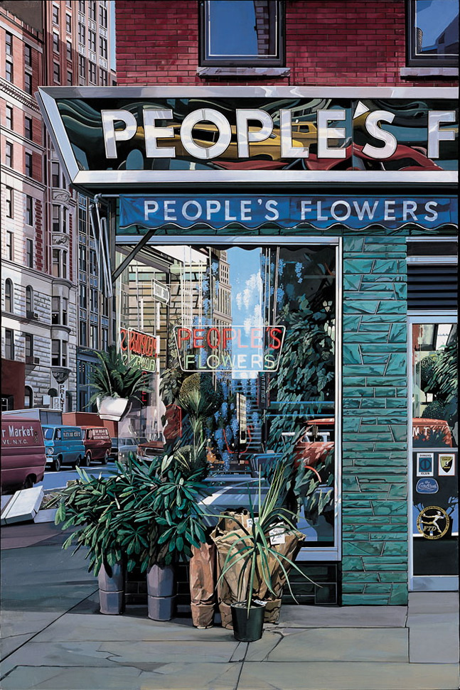 Richard Estes. Flower shop