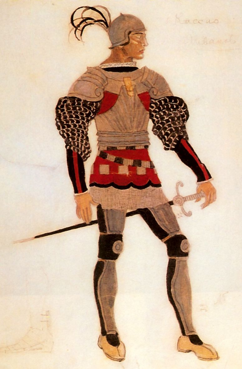Costume design Cassio to W. Shakespeare's tragedy 