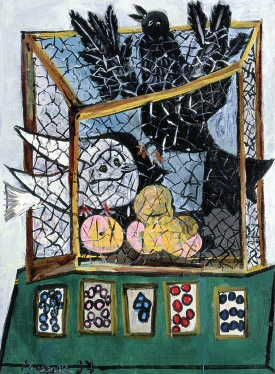 Pablo Picasso. Birds in a cage