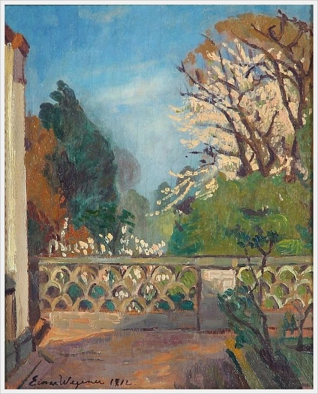 Einar Wegener (Lily Elbe). The view from the terrace