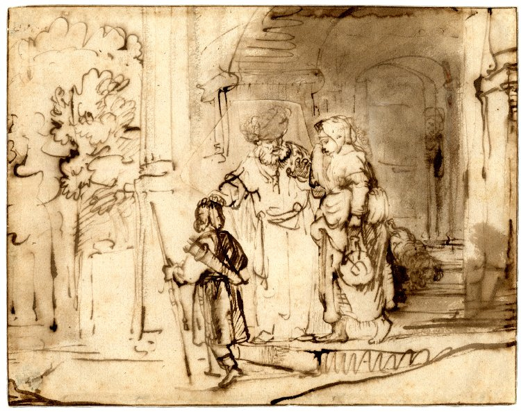 Rembrandt Harmenszoon van Rijn. The Expulsion Of Hagar