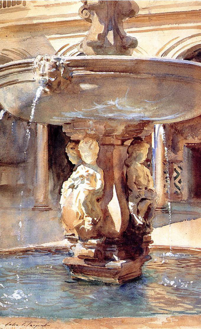 John Singer Sargent. Spanish fountain