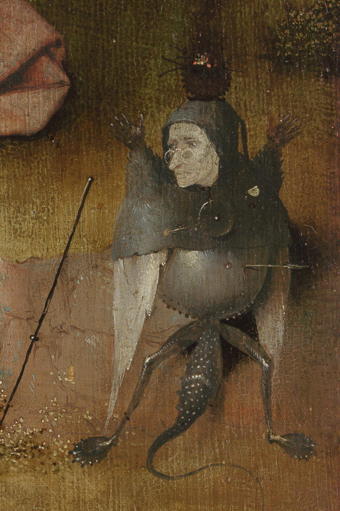 Hieronymus Bosch. Saint John on Patmos. Fragment