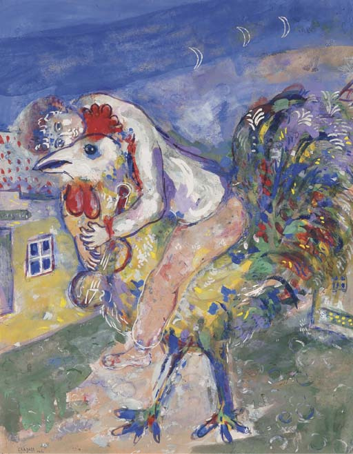 Marc Chagall. Fiddler sul cazzo