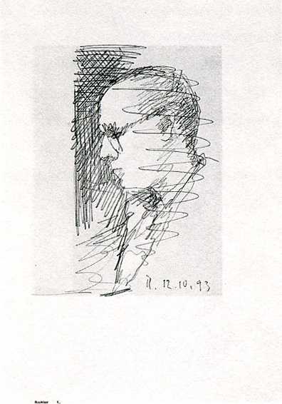 Gerhard Richter. Avtoportret 2 (serija "100 avtoportretov")