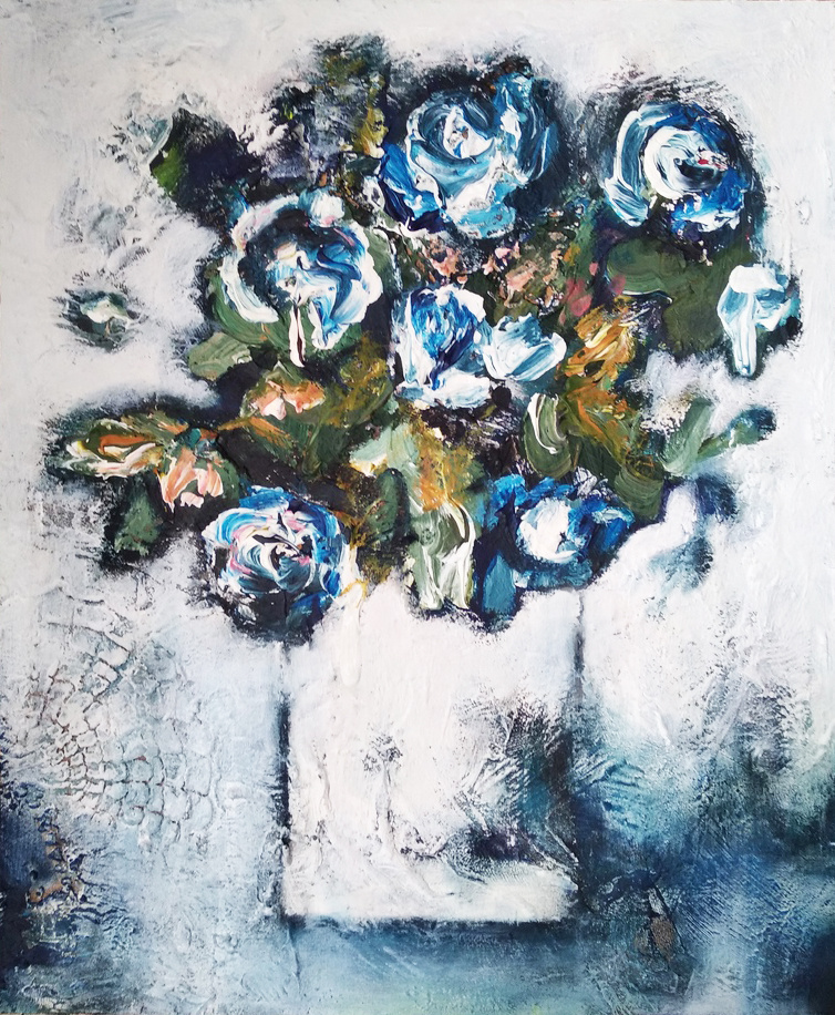 Katsiaryna Hancharyk. Blue roses