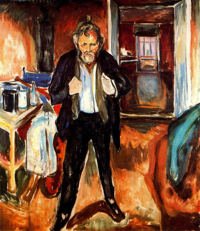 Edward Munch. Self-portrait (in confusion)