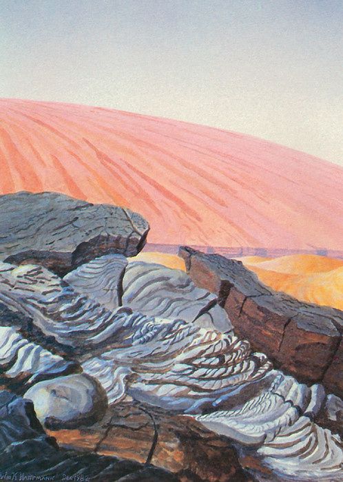 Уильям Хартманн. Поток лавы на Марсе