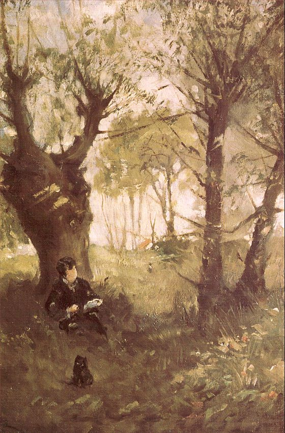 Berthe Morisot. Reading in the garden