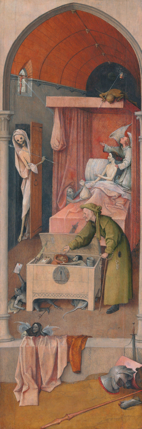 Hieronymus Bosch. Death and the miser