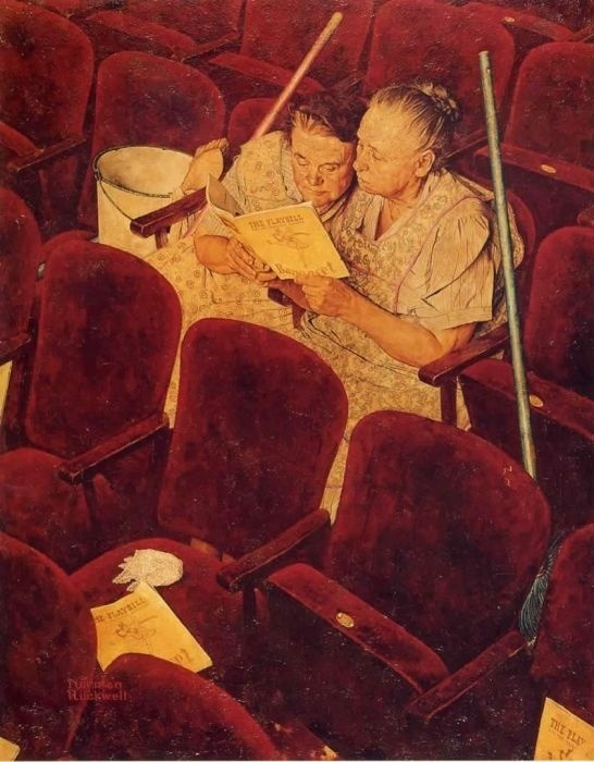 Norman Rockwell. In the theater