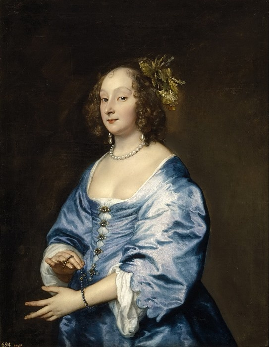 Anthony van Dyck. Portrait of Maria Rusin, wife of the artist