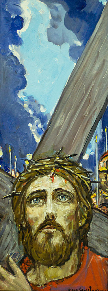 Ilya Sergeevich Glazunov. The carrying of the cross.