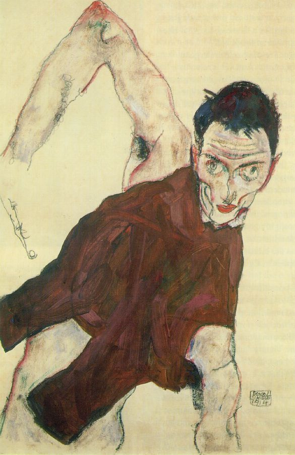 Egon Schiele. Self-portrait