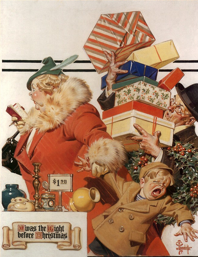 Joseph Christian Leyendecker. The night before Christmas