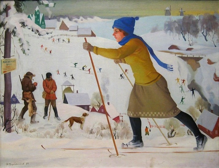 Nikolay Ivanovich Dormidontov. Esquiador