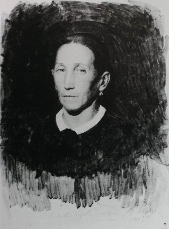Ilya Efimovich Repin. Portrait of E. D. Shevtsova. State Russian Museum.