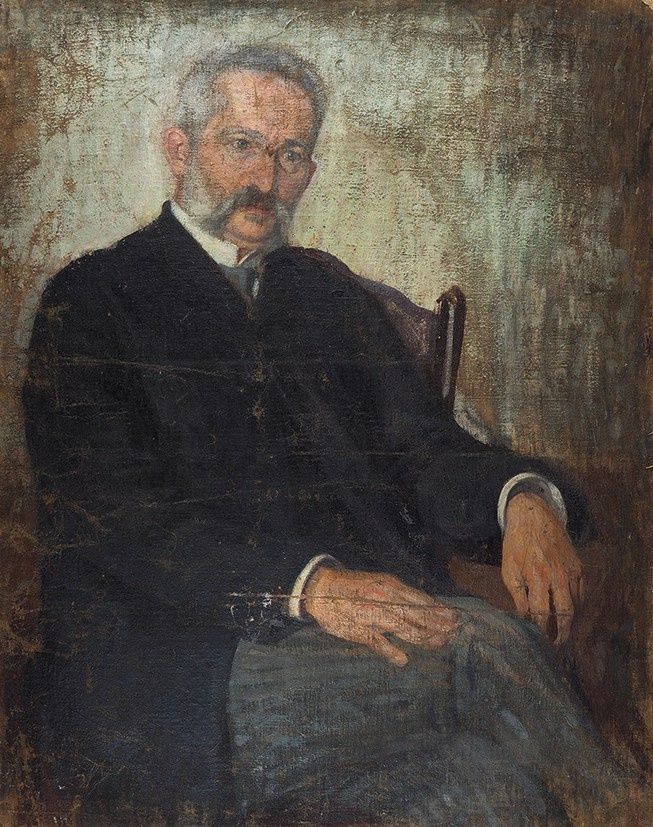 Ekaterina Vasilevna, Goldinger. Portrait of O. K. Pasternak - father of the artist L. O. Pasternak. 1910s