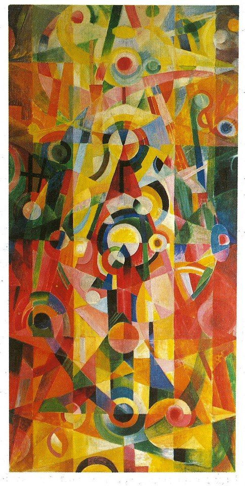 Johannes Itten Se lever et se reposer, 1919 : Descriptif de l