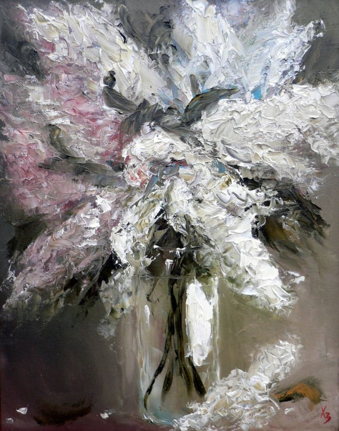 Sergei Nikolayevich Khodorenko-Zatonsky. Lilacs in a vase