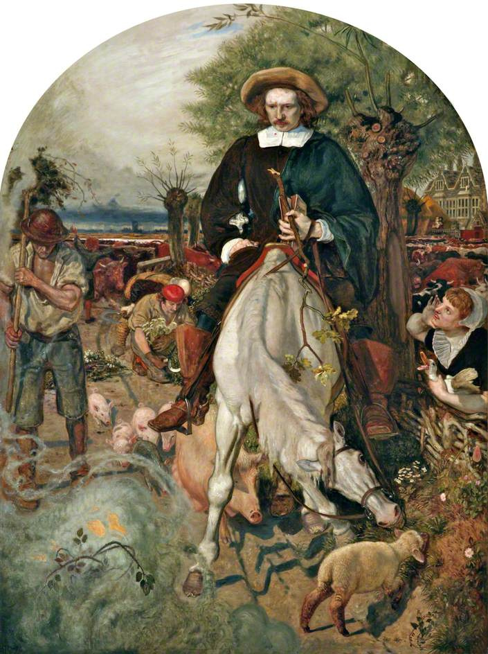 Ford Madox Brown. Cromwell on his farm