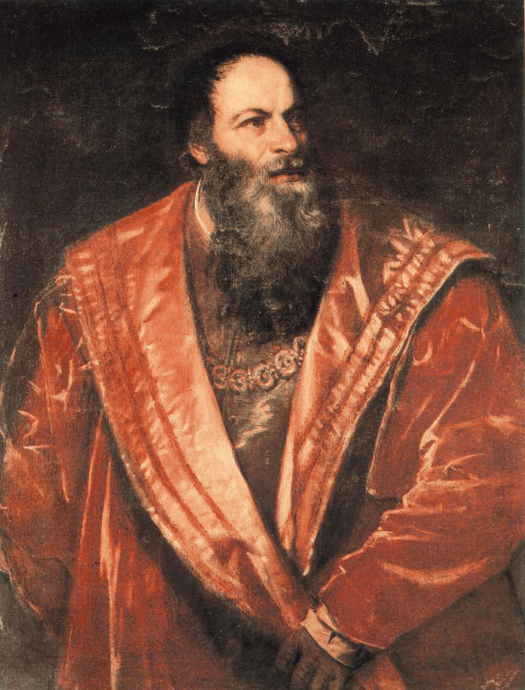 Titian Vecelli. Portrait Of Pietro Aretino