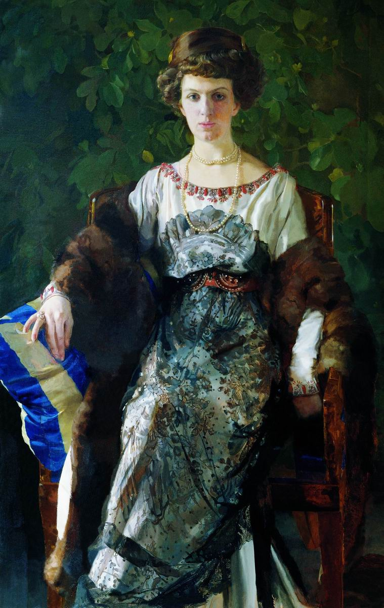 Konstantin Somov. Portrait Efimia Pavlovna Bow