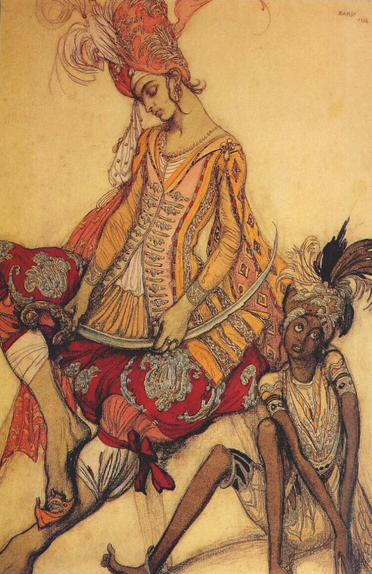 Lev (Leon) Bakst. Eastern Prince and his page