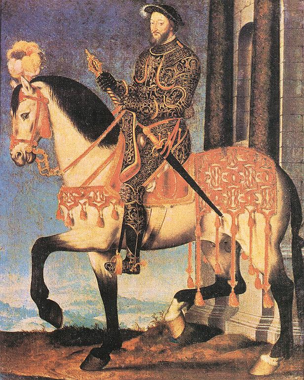 Francois Clouet. Portrait of Francis I king of France