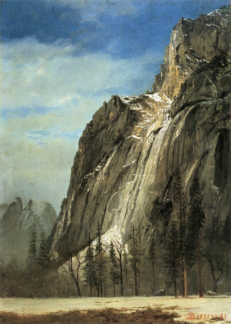 Albert Birštadt. Cathedral rocks, Yosemite valley