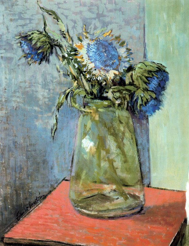 Francisco Sebastian. Sunflowers in a jar