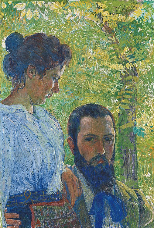 Cuno Amiet. Self-portrait with wife