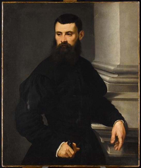 Jacopo (Robusti) Tintoretto. Portrait of a Nobleman, His Hand Resting on a Sword
