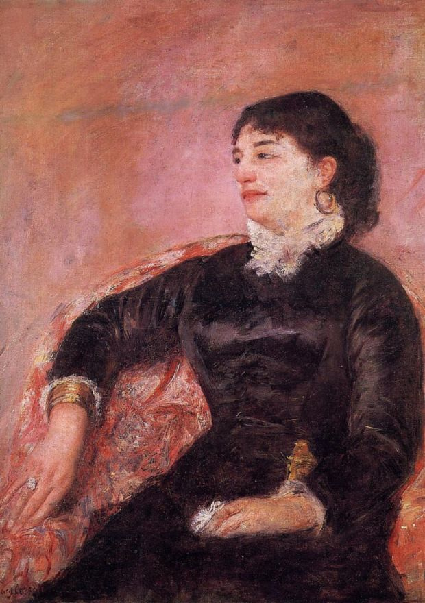 Mary Cassatte. Portrait of an Italian lady