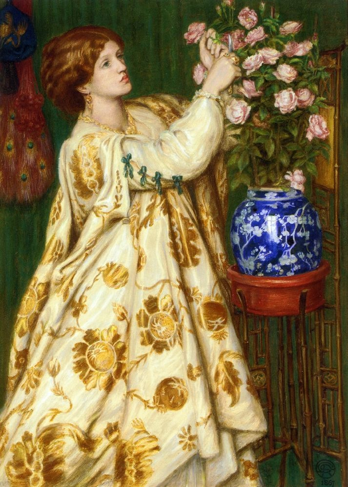 Dante Gabriel Rossetti. Monna Rosa (portrait of Frances Leyland)