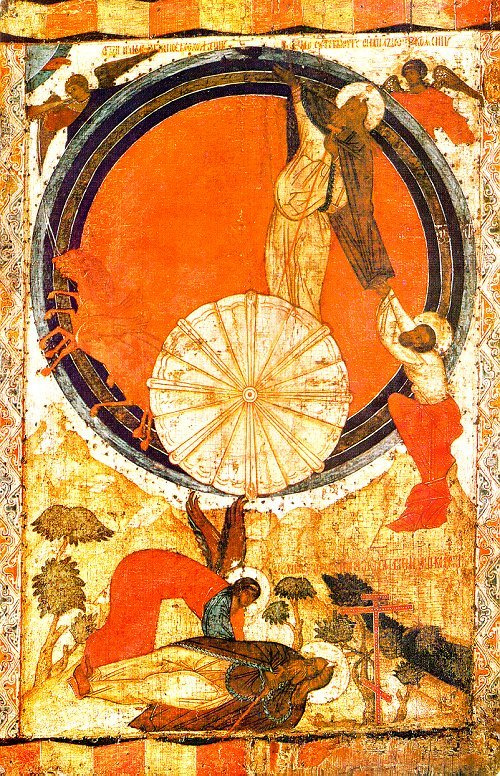 Icon Painting. The fiery ascent of prophet Elijah