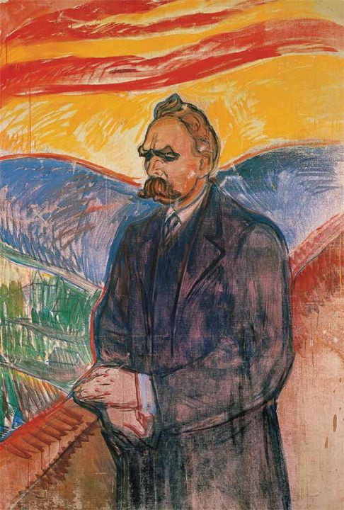 Edward Munch. Portrait Of Friedrich Nietzsche